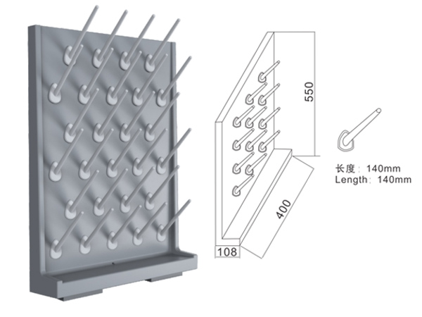 實(shí)驗室PP滴水架 小滴水架27支